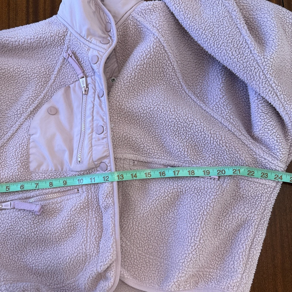 Free People FP Movement Hit The Slopes Fleece Jacket Women's Size XS Pink - Picture 11 of 13
